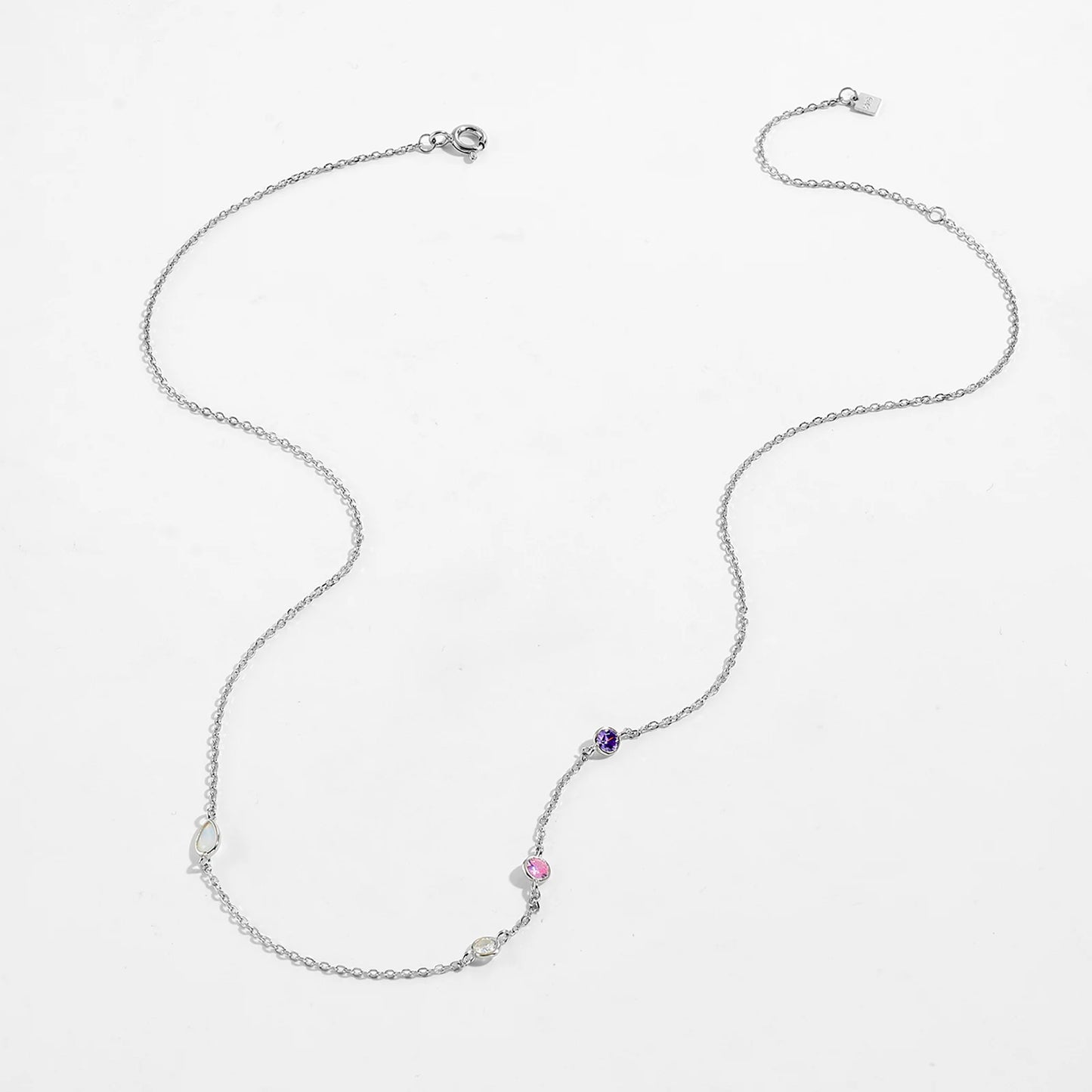 Opal Necklace - 925 Sterling Silver