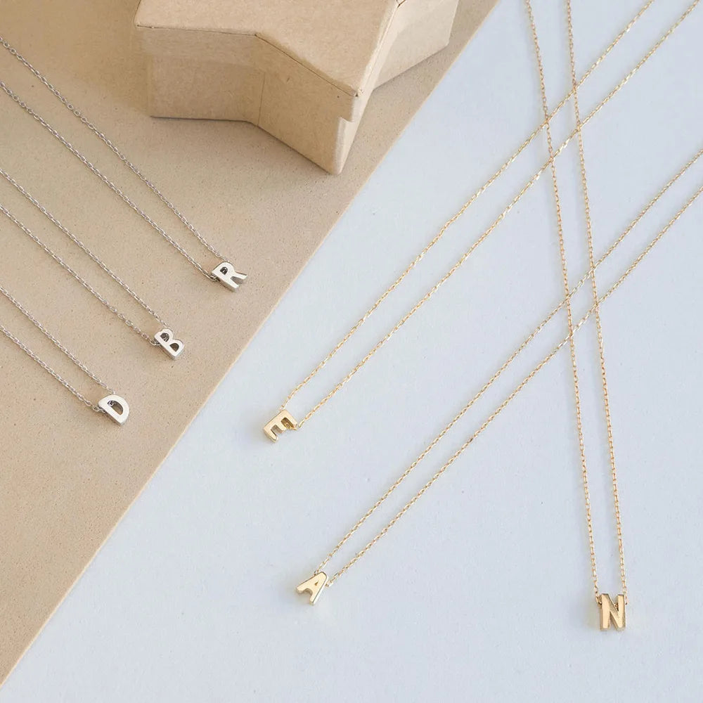 Mini Golden Initial Necklace