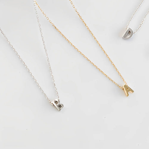 Mini Golden Initial Necklace
