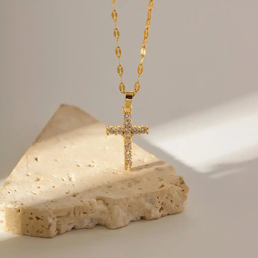 Celestia Cross Pendant Necklace
