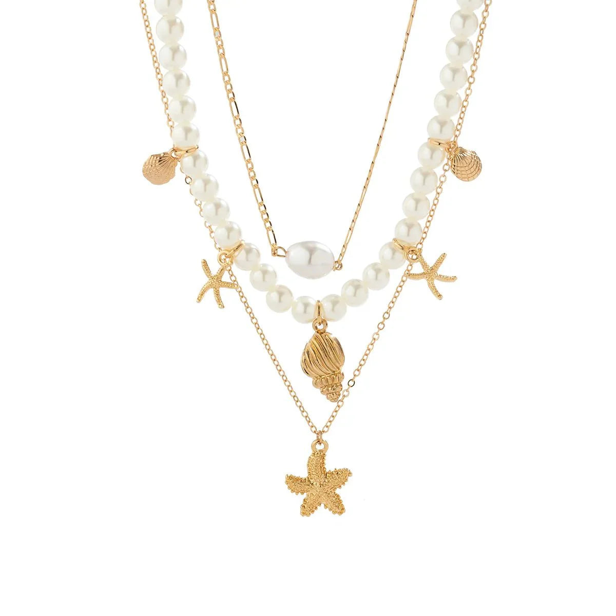 Dainty Beach Adventure Necklace Stack