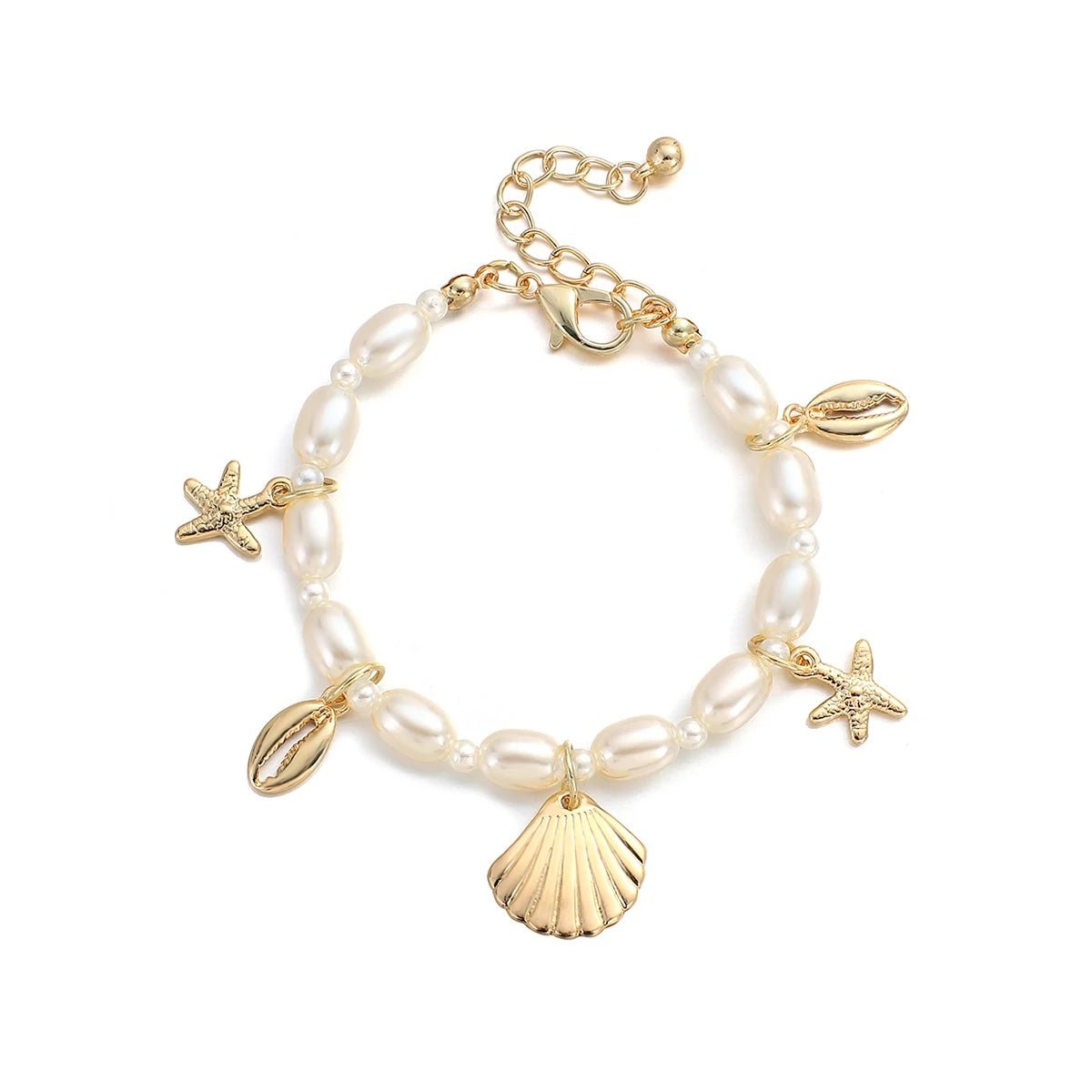 Dainty Beach Adventure Pearl Bracelet