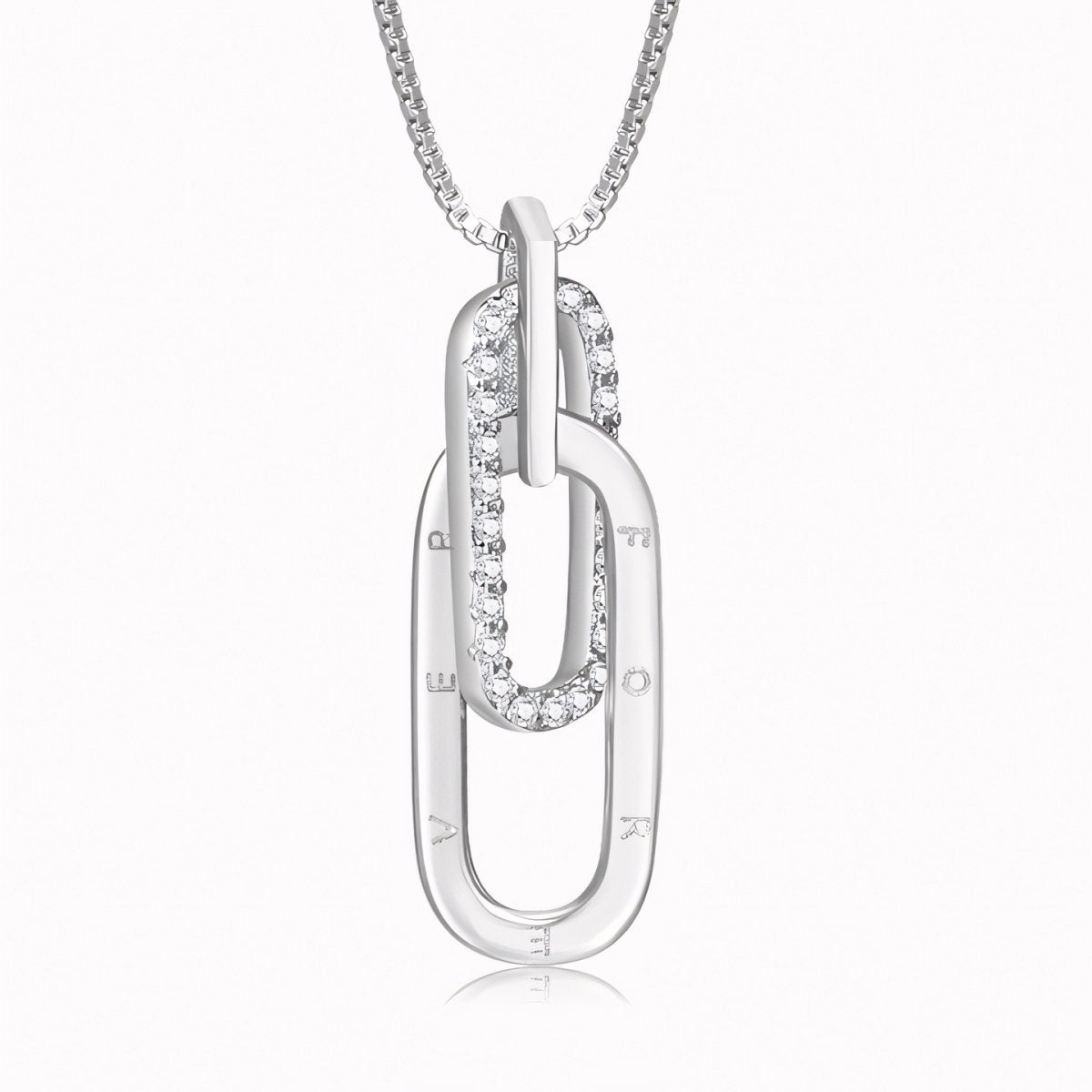 Dainty Forever Paperclip Love Necklace