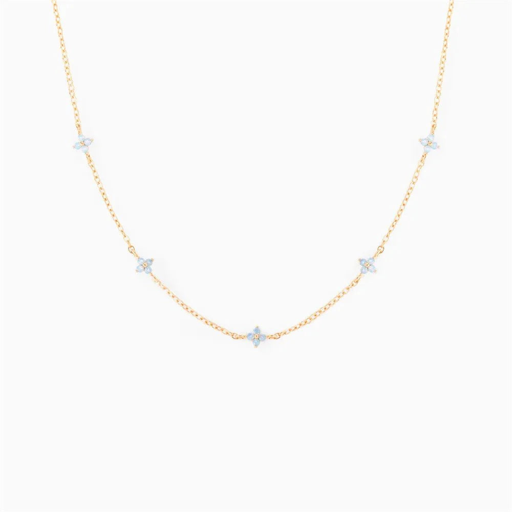 Dainty Tiny Flowers Necklace