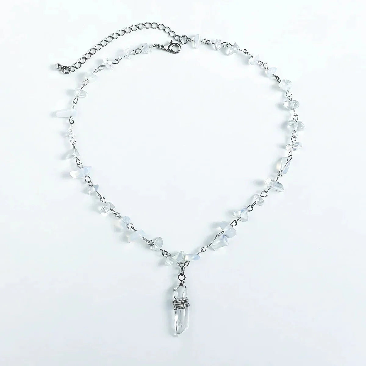 Ice Crystal Stone Choker Necklace