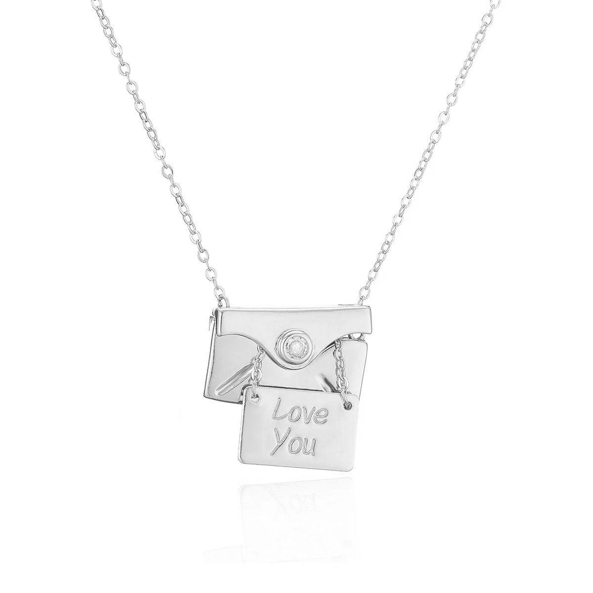 Open & Close I Love You Envelope Necklace