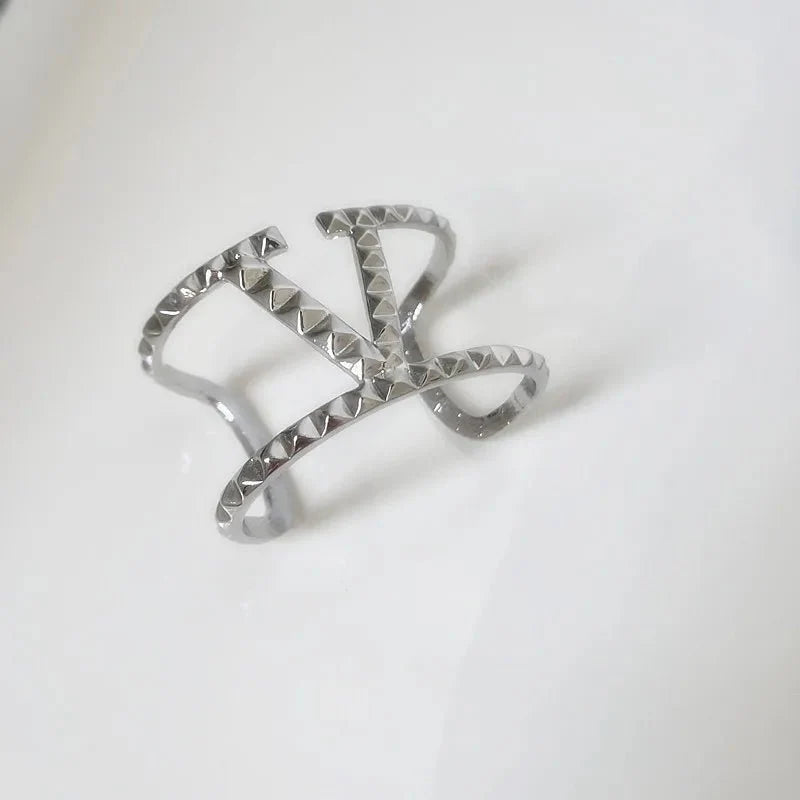 Wide Statement "V" Cuff Bracelet