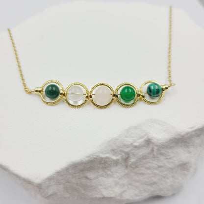 Dainty Handmade Zodiac Stones Necklace