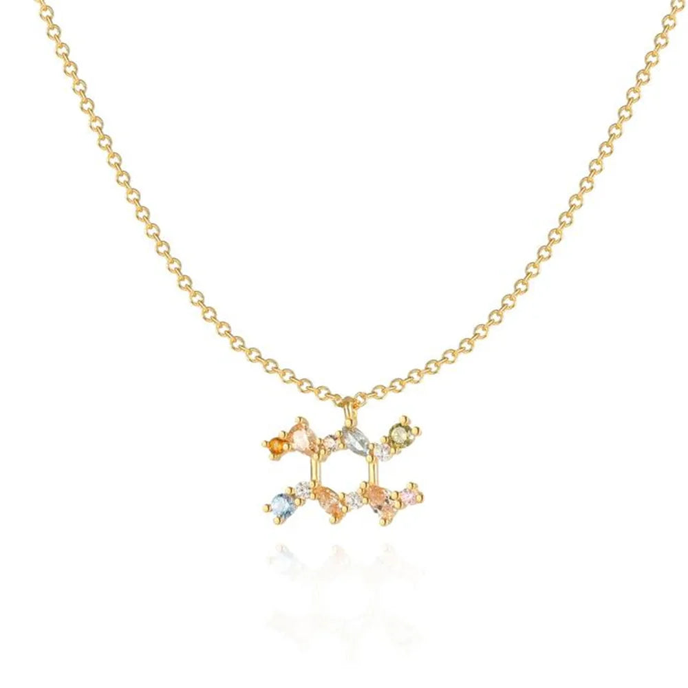 Hemelse regenboog dierenriem ketting