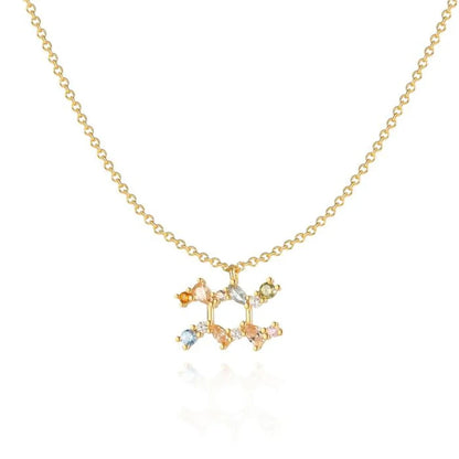 Hemelse regenboog dierenriem ketting