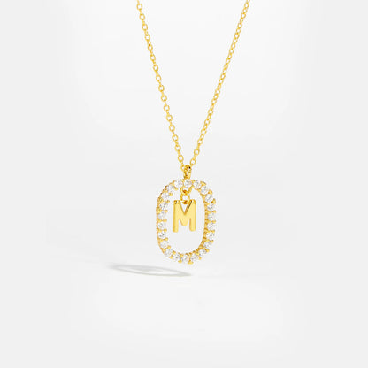 Eternal Initial Necklace - 925 Sterling Silver
