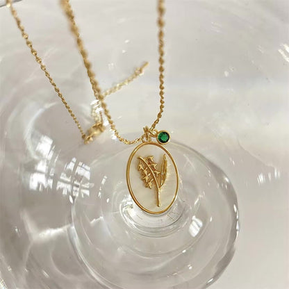 14k Dainty Birth Month Stone & Flower Charm Necklace