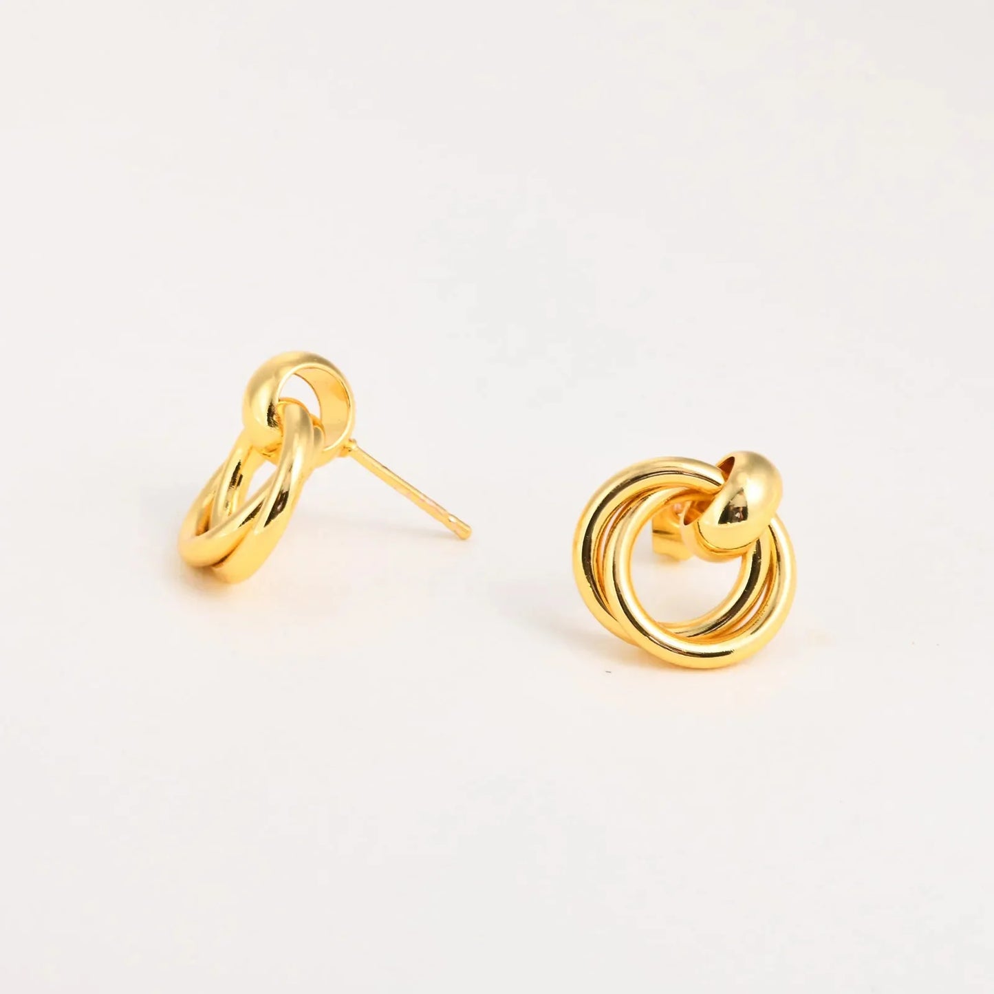 14k Dainty Dual Hoop Earrings