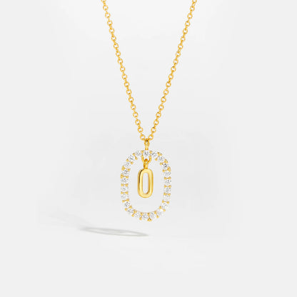 Eternal Initial Necklace - 925 Sterling Silver