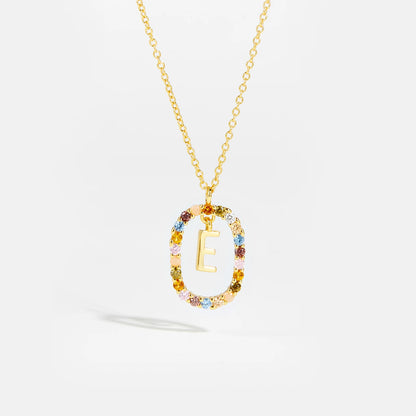 Moissanite Letter Ketting 925 Sterling Zilver