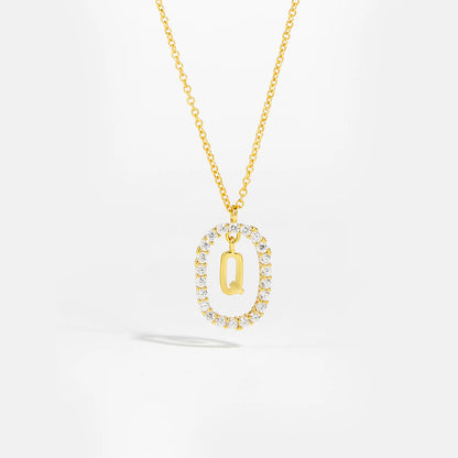 Eternal Initial Necklace - 925 Sterling Silver
