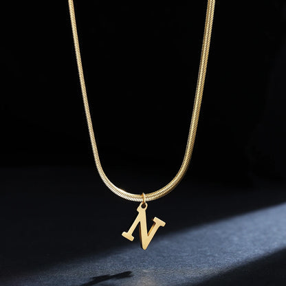 Golden Initial Necklace