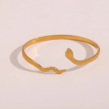 18k Adjustable Snake Bracelet
