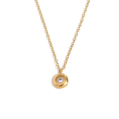 18k Dainty Minimal Birthstone Necklace