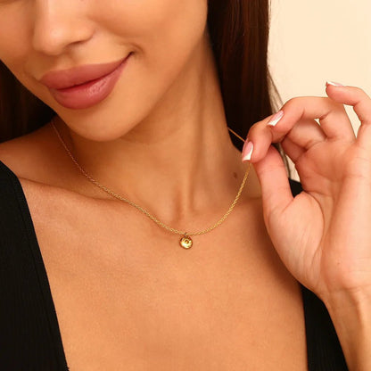 18k Dainty Minimal Birthstone Necklace