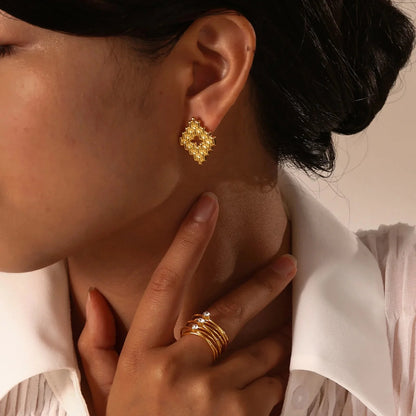 18k Multi Layered Triple Diamond Rings