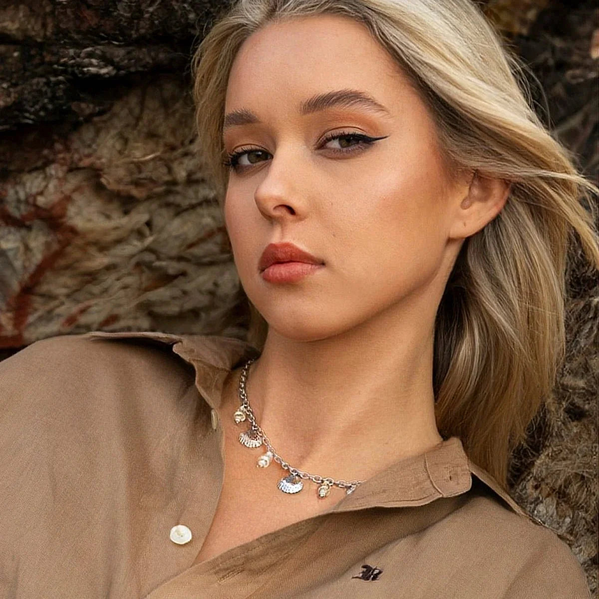 18k Summer Beach Sea Shell Necklace