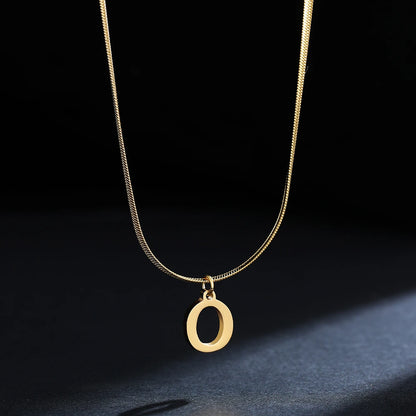 Golden Initial Necklace