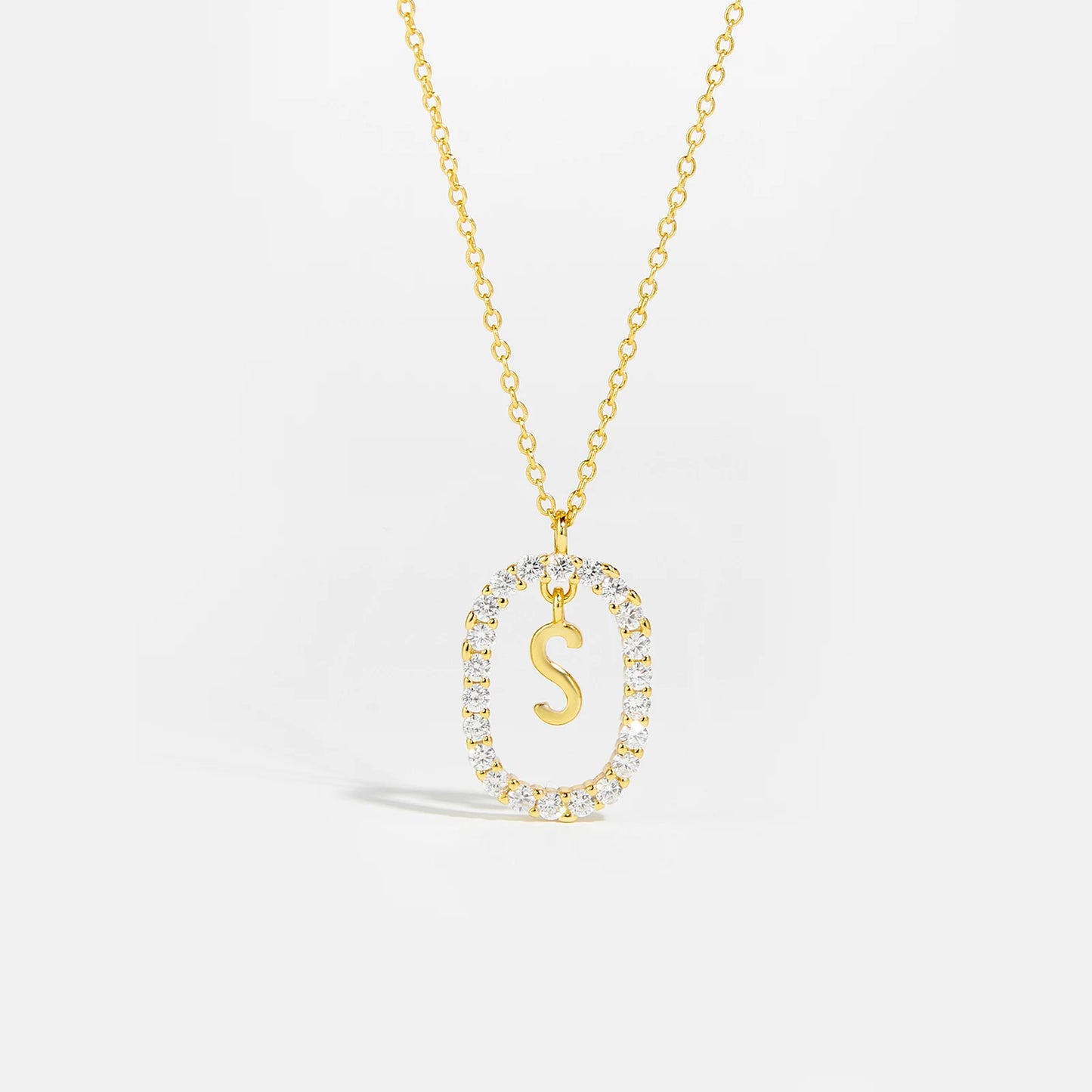 Eternal Initial Necklace - 925 Sterling Silver