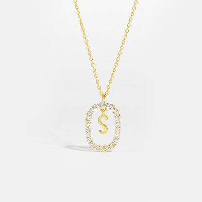 Eternal Initial Necklace - 925 Sterling Silver