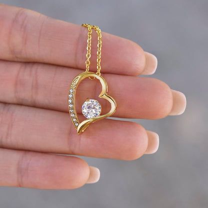 Dainty Diamond Symbolic Love Heart Necklace