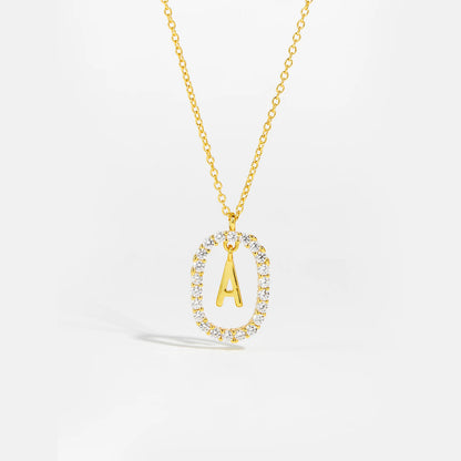 Eternal Initial Necklace - 925 Sterling Silver