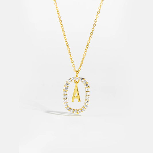 Eternal Initial Necklace - 925 Sterling Silver