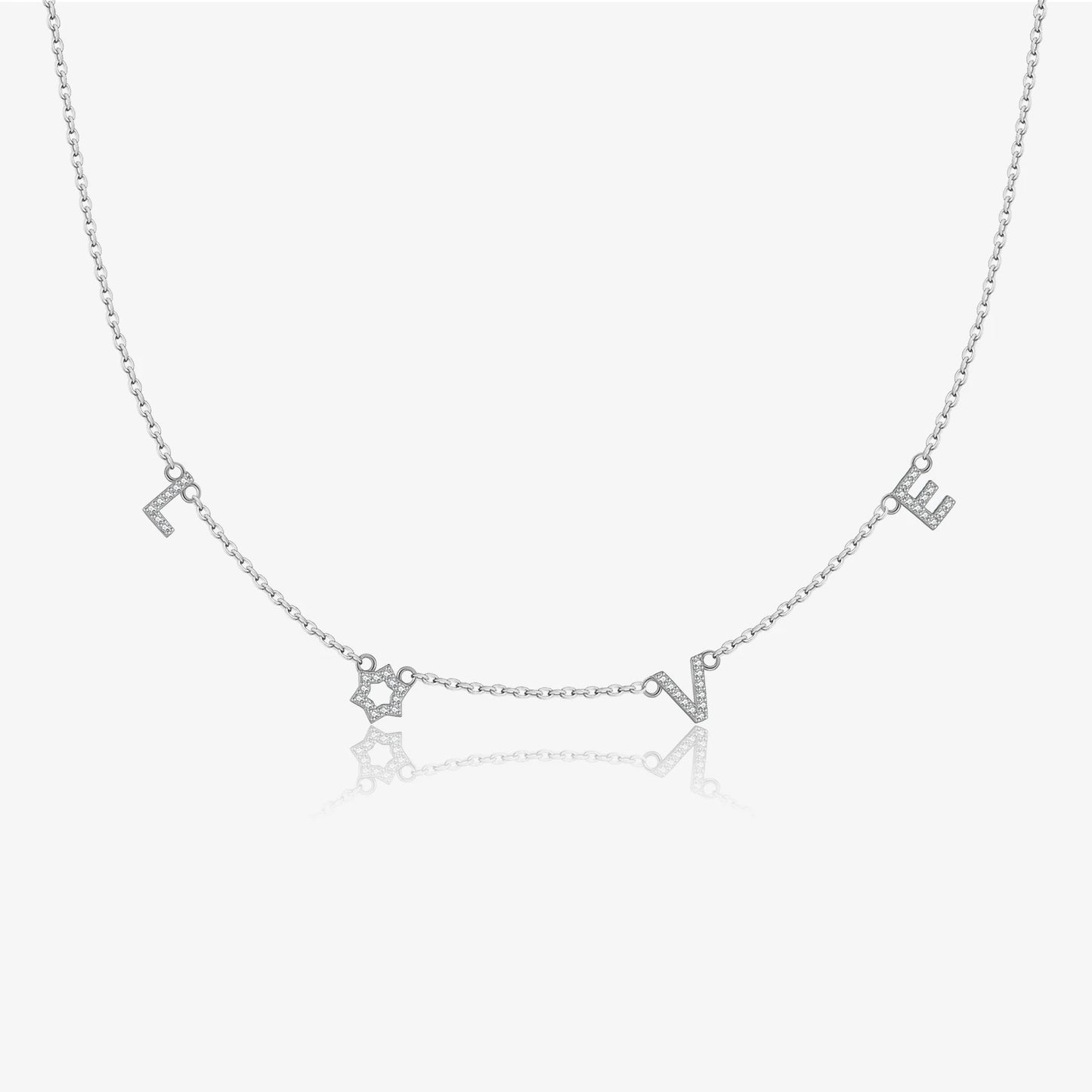 Liefdesbrief ketting - 925 sterling zilver
