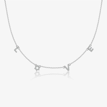 Liefdesbrief ketting - 925 sterling zilver