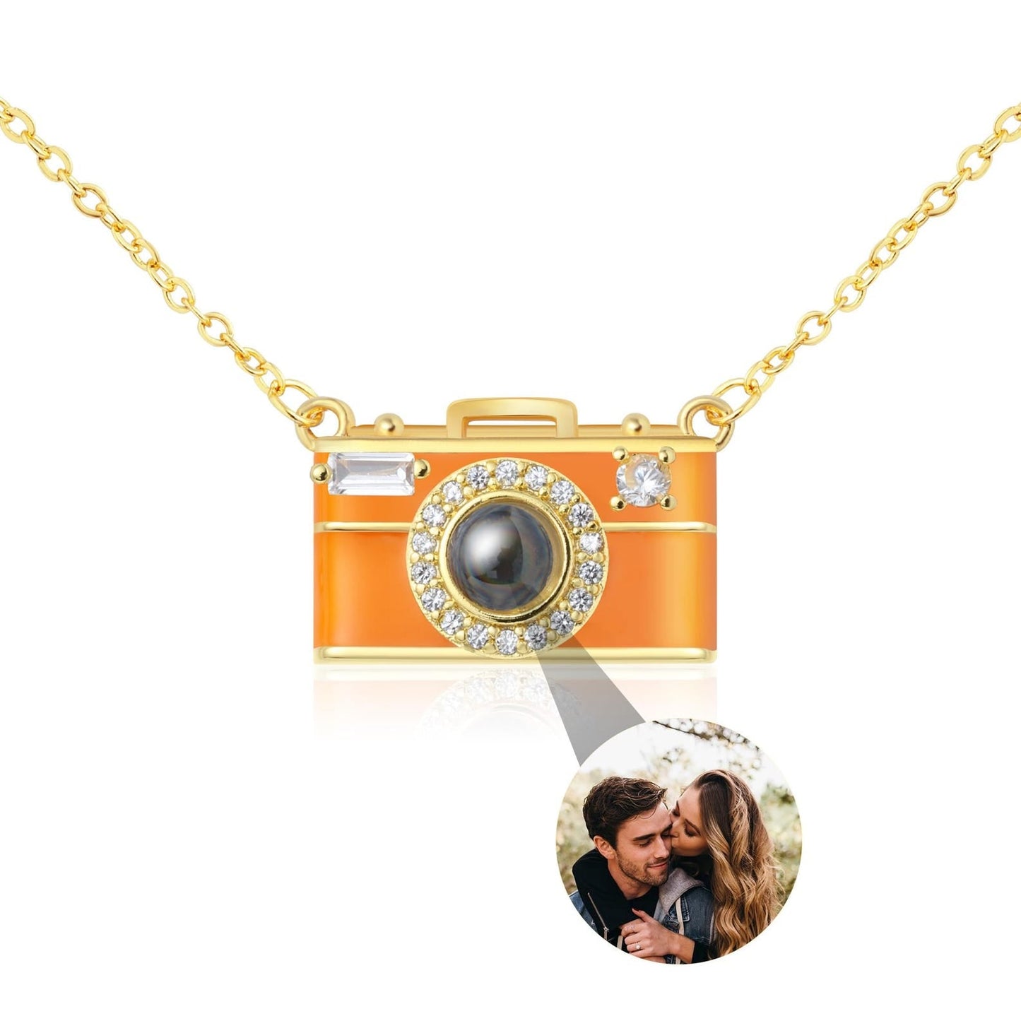 Dainty Camera Custom Personalized Necklace
