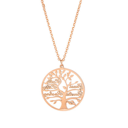 Personalized Names Family Tree Necklace