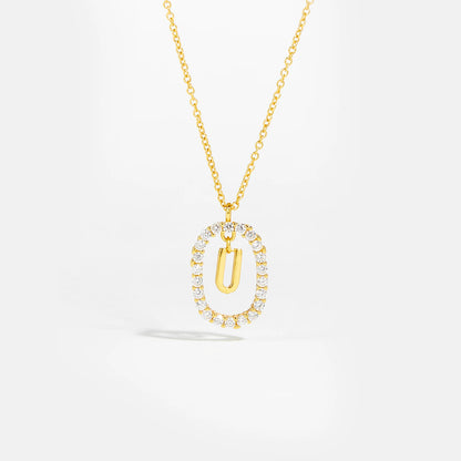 Eternal Initial Necklace - 925 Sterling Silver