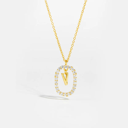 Eternal Initial Necklace - 925 Sterling Silver