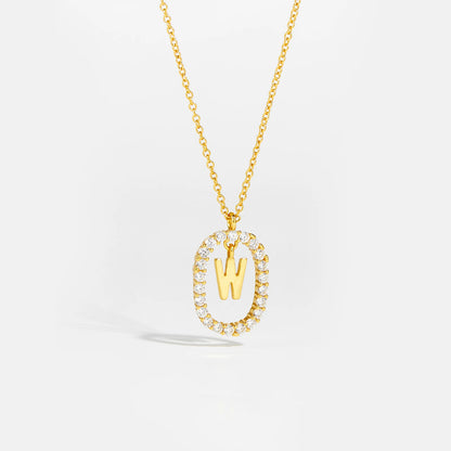 Eternal Initial Necklace - 925 Sterling Silver