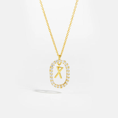 Eternal Initial Necklace - 925 Sterling Silver