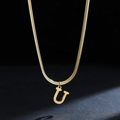 Golden Initial Necklace