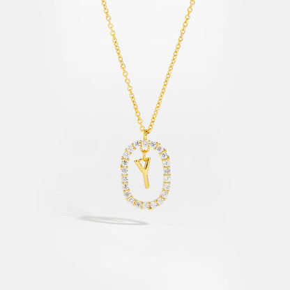 Eternal Initial Necklace - 925 Sterling Silver