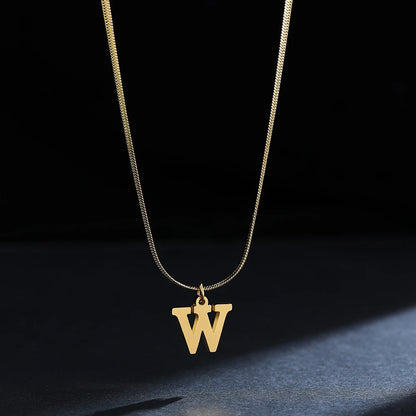 Golden Initial Necklace