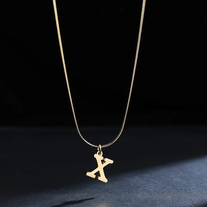 Golden Initial Necklace