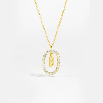 Eternal Initial Necklace - 925 Sterling Silver