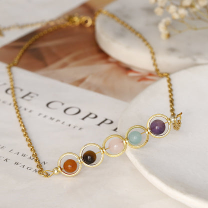 Dainty Handmade Zodiac Stones Necklace