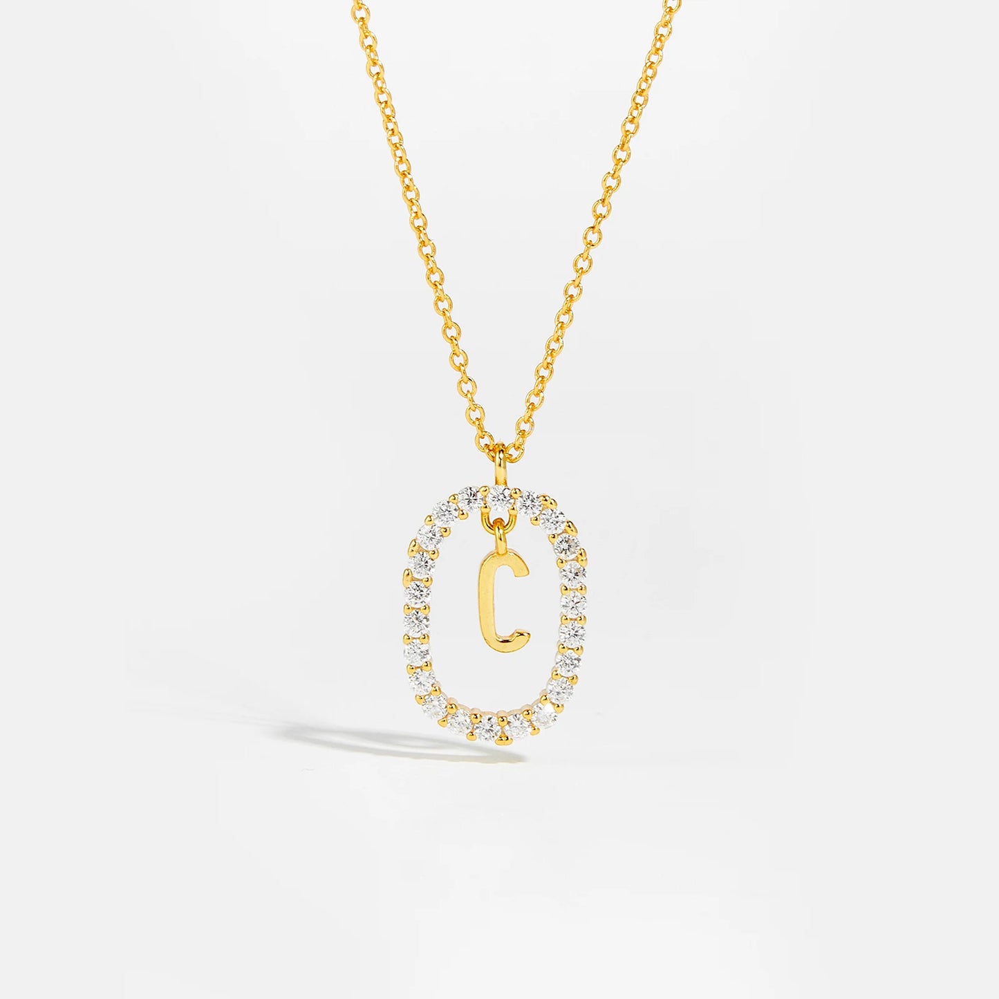 Eternal Initial Necklace - 925 Sterling Silver
