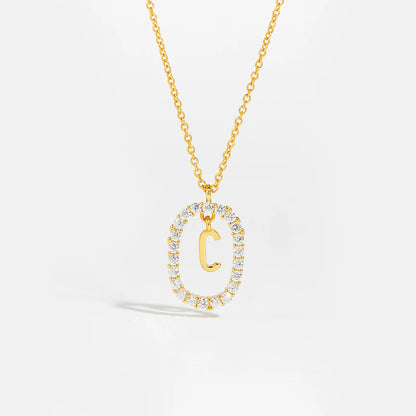Eternal Initial Necklace - 925 Sterling Silver