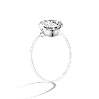 S925 1-2 Carat Moissanite Invisible Band Ring