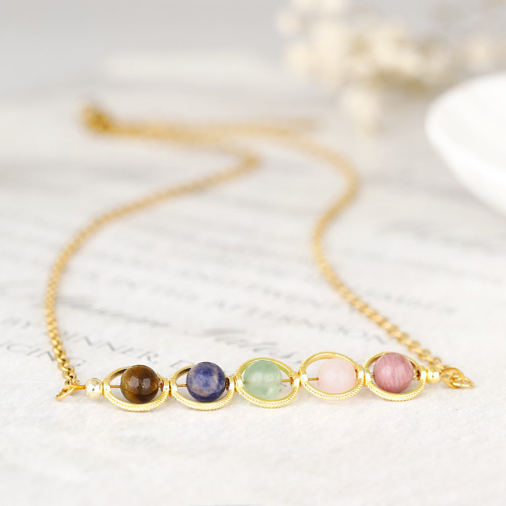Dainty Handmade Zodiac Stones Necklace